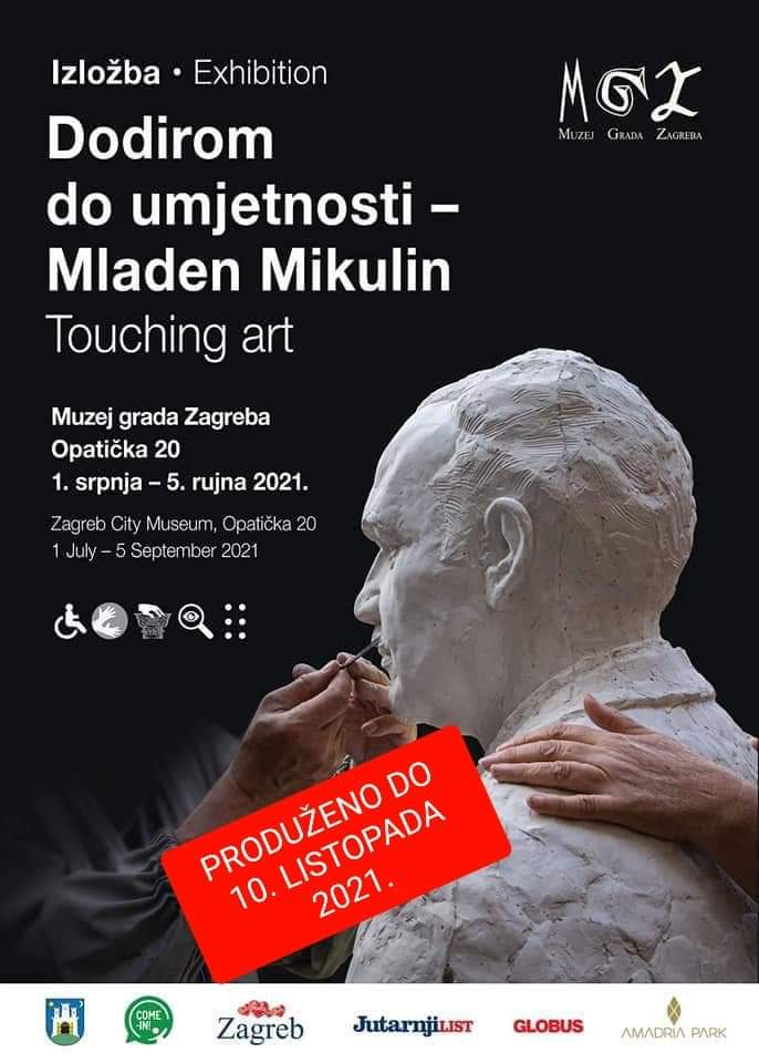 Produženje izložbe Dodirom do umjetnosti – Mladen Mikulin do 10. listopada 2021.
