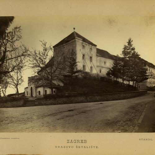 Vrazovo šetalište nakon potresa 1880.,
albuminski otisak, kraj 1880., MGZ fot-1271
