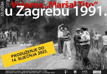Produženje gostovanja izložbe „Vojarna 'Maršal Tito' u Zagrebu 1991.“ u Kulturnom centru Travno