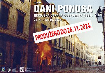 Produženje gostujuće izložbe “DANI PONOSA – HEROJSKA OBRANA DUBROVNIKA 1991.” u Memorijalnom centru raketiranja Zagreba 1991. / 1995