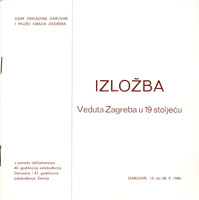 Izložba veduta Zagreba u 19. stoljeću, 1986